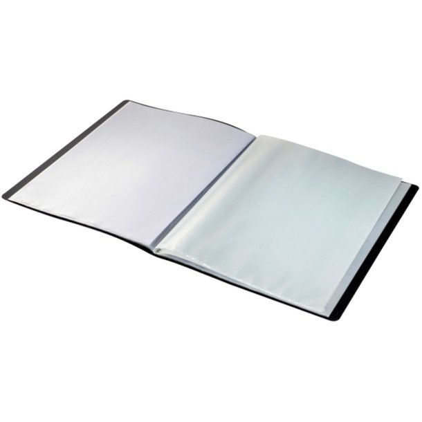 Leitz sort Prsentationsmappe A4 med 20 lommer - 90% recycled