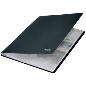 Leitz sort Pr�sentationsmappe A4 med 40 lommer - 90% recycled