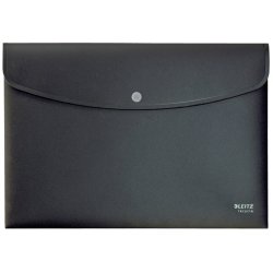 Leitz A4 dokumentmappe i sort - mappe af 80% recycled plast