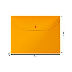 Leitz kuvertmappe - Cosy - PP - A4 - gul - 3 stk.
