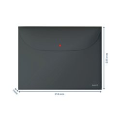 Leitz kuvertmappe - Cosy - PP - A4 - gr - 3 stk.