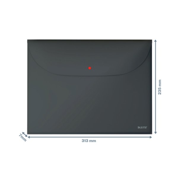 Leitz kuvertmappe - Cosy - PP - A4 - gr - 3 stk.