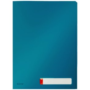 Leitz Omslag - med fane - Cosy - pp - A4 - bl - 3 stk.