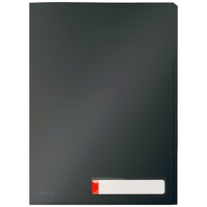 Leitz Omslag - med fane - Cosy - pp - A4 - gr - 3 stk.