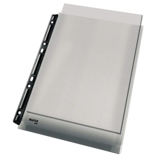 Leitz A4 Kataloglommer - 170my Bld klar PVC - 3 stk. - Metalskinne