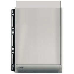 Leitz A4 Kataloglommer - 170my Bld klar PVC - 3 stk. - Metalskinne