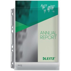 Leitz A4 Kataloglommer - 170my Bld klar PVC - 3 stk. - Metalskinne