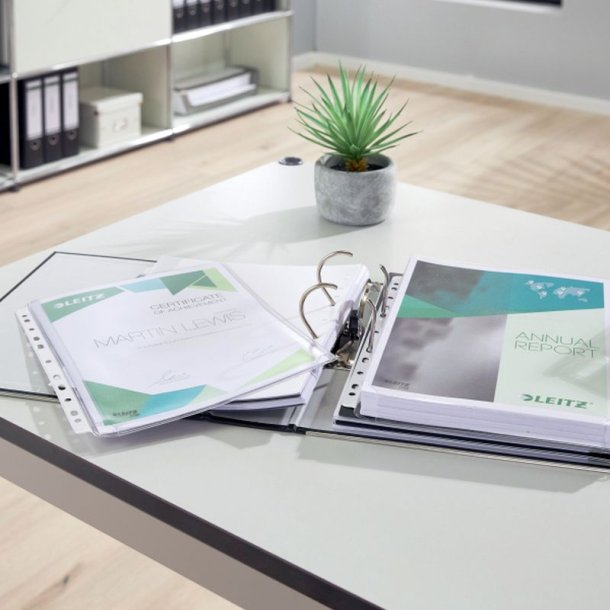 Leitz A4 Kataloglommer - 170my Bld klar PVC - 10 stk.