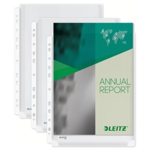 Leitz A4 Kataloglommer - 170my Bld klar PVC - 10 stk.