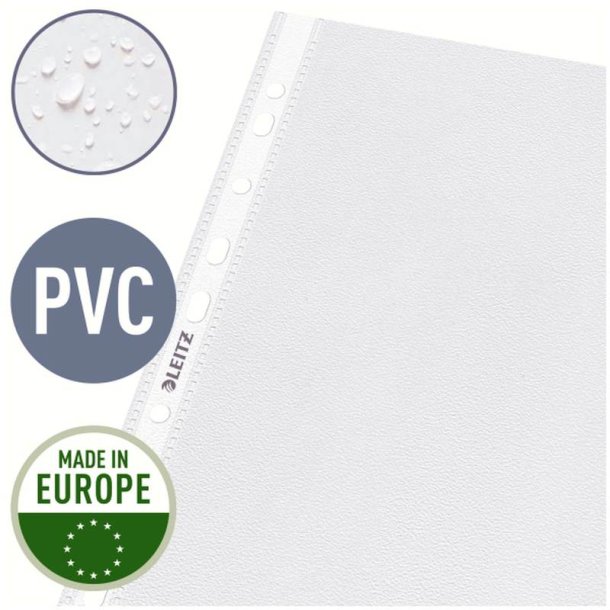 Leitz A4 Kataloglommer - 170my Bld klar PVC - 5 stk. - Med Klap