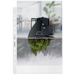 Leitz plastlommer A4 - 100my - 90% recycled - 100 stk.