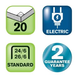 Rapid Elektrisk hftemaskine - 20EX - kontaktls - 20 ark