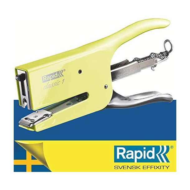 Rapid Hftetang K1 - Mellow Yellow - 26/6 - 26/8 - hfter op til 50 ark - gul