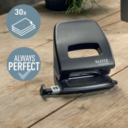 Leitz Hulapparat - recycled - 2 huller - op til 30 ark - sort