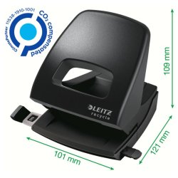 Leitz Hulapparat - recycled - 2 huller - op til 30 ark - sort