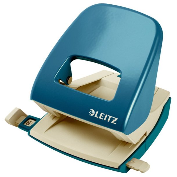 Leitz Hulapparat - 5008 - 2 huller - 30 ark - lys bl