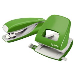 Leitz Hulapparat - 5008 - 2 huller - 30 ark - lys grn