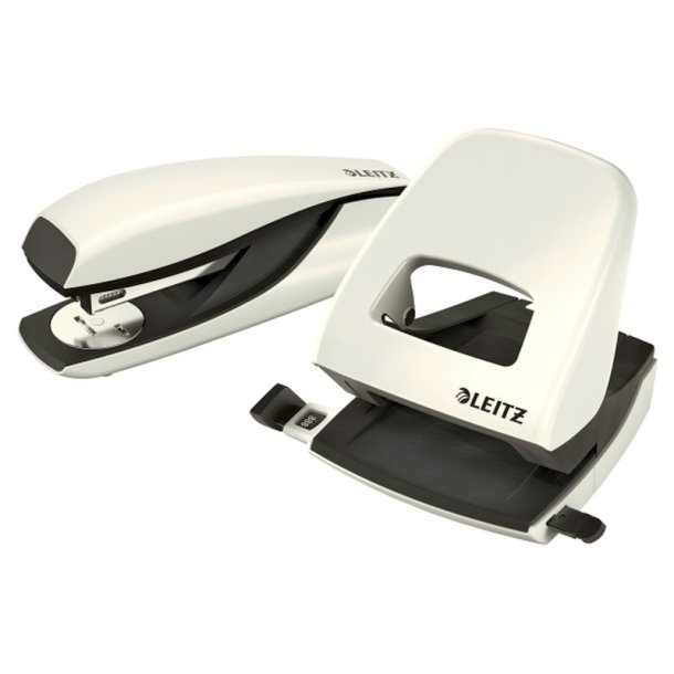 Leitz Hulapparat - 5008 - 2 huller - WOW - op til 30 ark - hvid