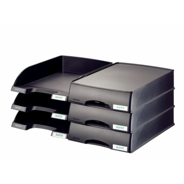 Leitz opbevaringsbakke Plus - skuffeenhed sort