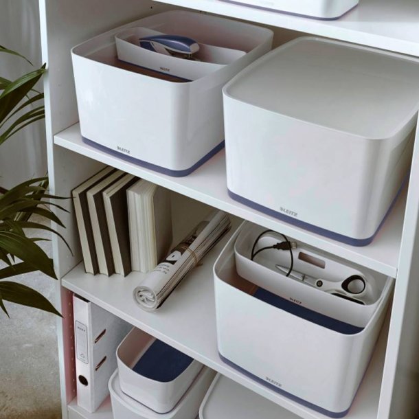 Leitz Opbevaringsboks - MyBox - L - hvid/gr
