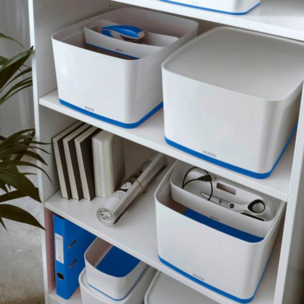 Leitz Opbevaringsboks - MyBox -Large - hvid/bl