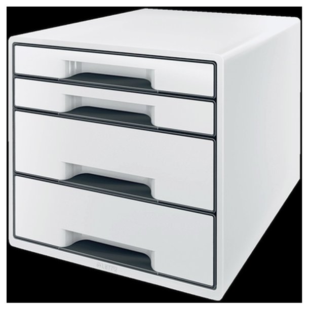 Leitz Desk - Cube - 4-skuffer - hvid