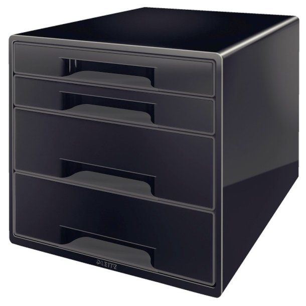 Leitz Desk - Cube - Dual - 4-skuffer - sort