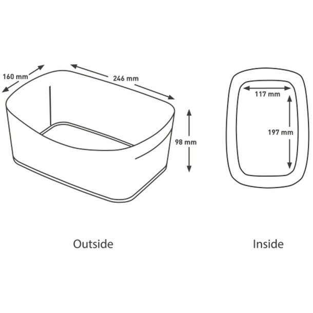 Leitz Opbevaringsbakke - MyBox - hvid/bl
