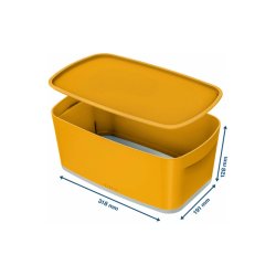 Leitz Opbevaringsboks - MyBox - Small - med lg - Cosy - gul