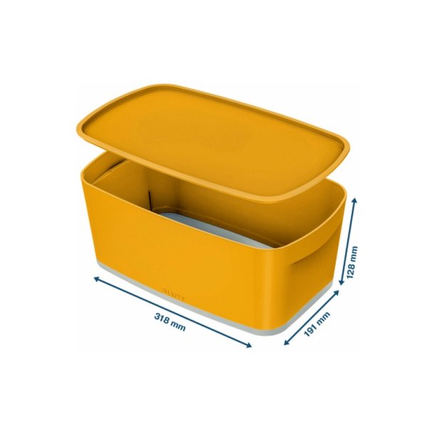 Leitz Opbevaringsboks - MyBox - Small - med lg - Cosy - gul