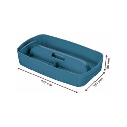 Leitz Organiseringsbakke - med hndtag - MyBox - Cosy - Small - bl