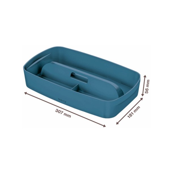 Leitz Organiseringsbakke - med hndtag - MyBox - Cosy - Small - bl