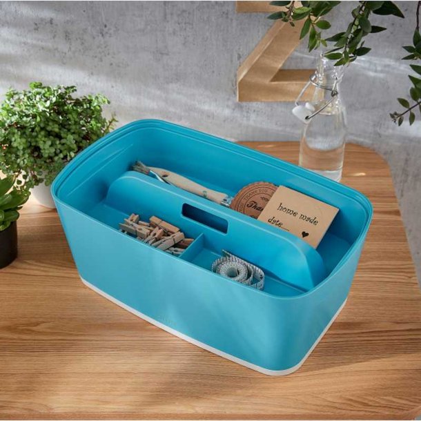 Leitz Organiseringsbakke - med hndtag - MyBox - Cosy - Small - bl