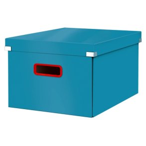 Leitz opbevaringsboks med lg - Click & Store Cosy - Premium karton - M - 281x200x370mm - rolig bl