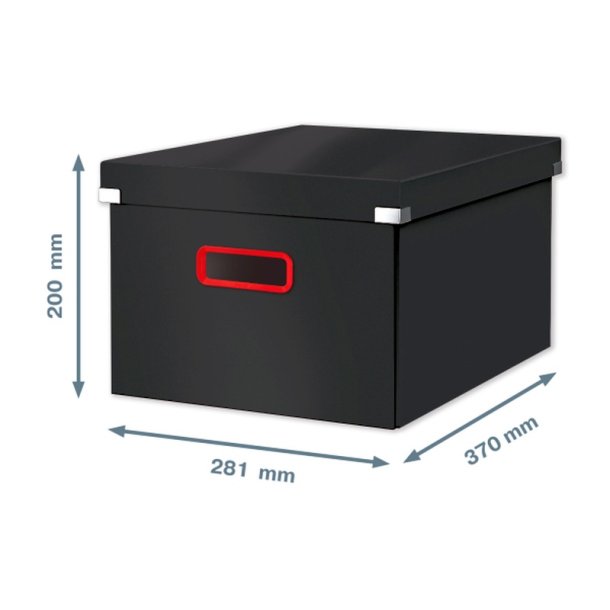 Leitz opbevaringsboks med lg - Click &amp; Store Cosy - medium - 281x200x370mm - fljlsgr