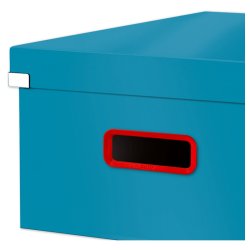 Leitz opbevaringsboks med lg - Click &amp; Store Cosy - Premium karton - S - 369x200x482mm - Rolig bl