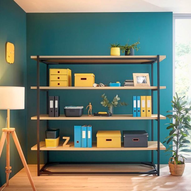 Leitz opbevaringsboks med lg - Click &amp; Store Cosy - stor - 369x200x482mm - fljlsgr