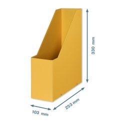 Leitz Tidsskriftsamler - Click &amp; Store Cosy - karton - 103x330x253mm - varm gul