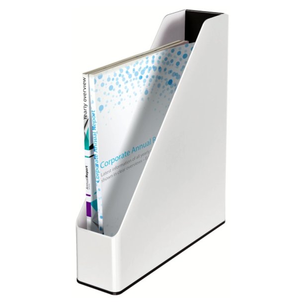 Leitz Tidsskriftsamler - WOW - Dual - hvid/sort