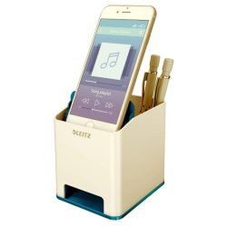 Leitz Penneholder - Sound - WOW - hvid/bl