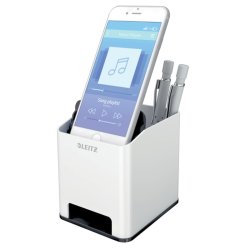 Leitz Penneholder - Sound - WOW - hvid/sort