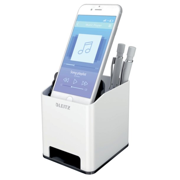 Leitz Penneholder - Sound - WOW - hvid/sort