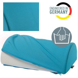 Leitz Fodsttte - Ergo Cosy - bld kerne/stofbetrk - dobbelt funktion - 260x140x405mm - rolig bl