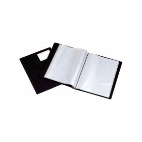 Esselte sort pr�sentationsmappe A4 med 24 lommer - Vivida