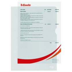 Esselte A4 Omslag - 105my - PP - prget - 100 stk.