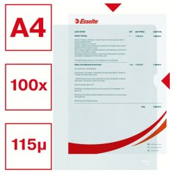 Esselte A4 Omslag - 105my - PP - prget - 100 stk.