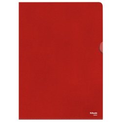 Esselte A4 Omslag - 105my - PP - prget - rd - 100 stk.
