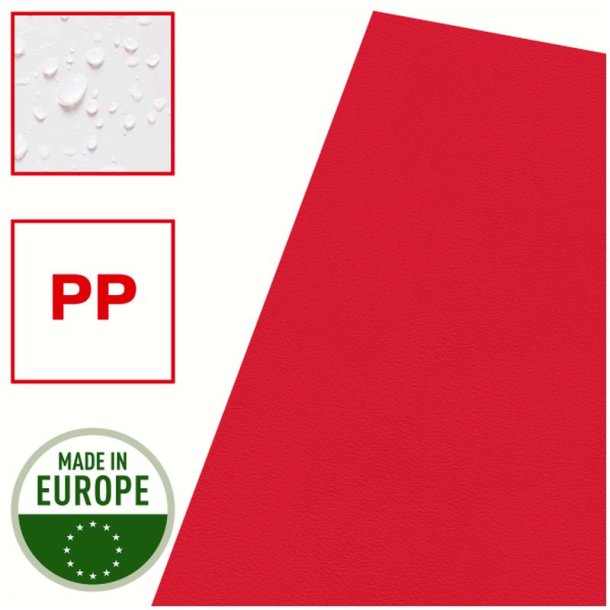 Esselte A4 Omslag - 105my - PP - prget - rd - 100 stk.