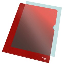 Esselte A4 Omslag - 105my - PP - prget - rd - 100 stk.