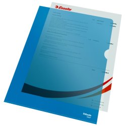 Esselte A4 Omslag - 105my - PP - prget - bl - 100 stk.